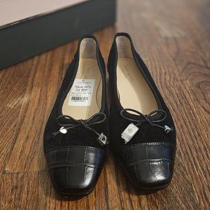 NEW IN BOX Kate Spade New York Women's Pavlova Leather/Velvet Flat